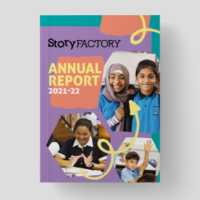 Story Factory Annual Report 2022 Cover